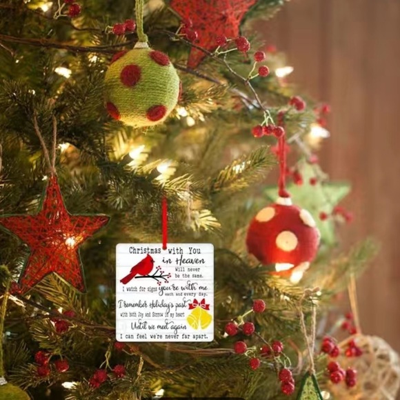 Was $24 🎉 “Christmas with You in Heaven” Acrylic Ornament BRAND NEW - Picture 4 of 5